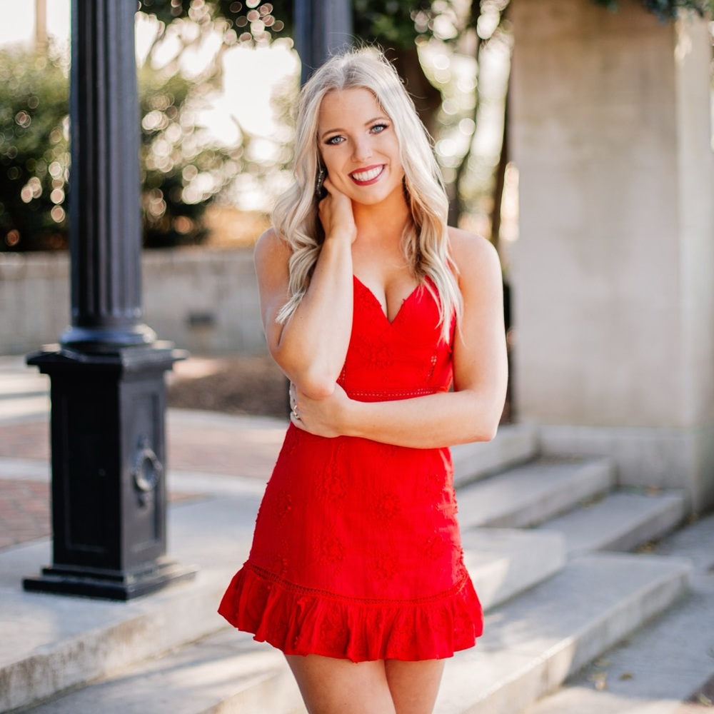 HELLO MOLLY red dress. Worn once for graduation pictures.